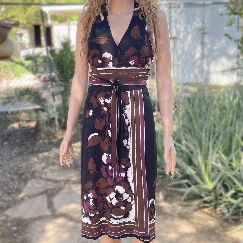 Jones New York Size 4 Wrap Front Dress